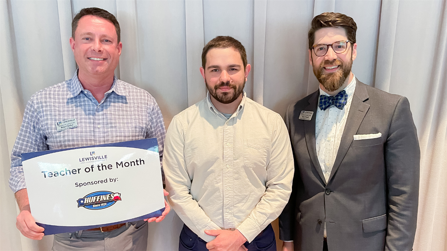  TECC West teacher Michael DePauw named Lewisville Chamber Teacher of the Month. March 2023